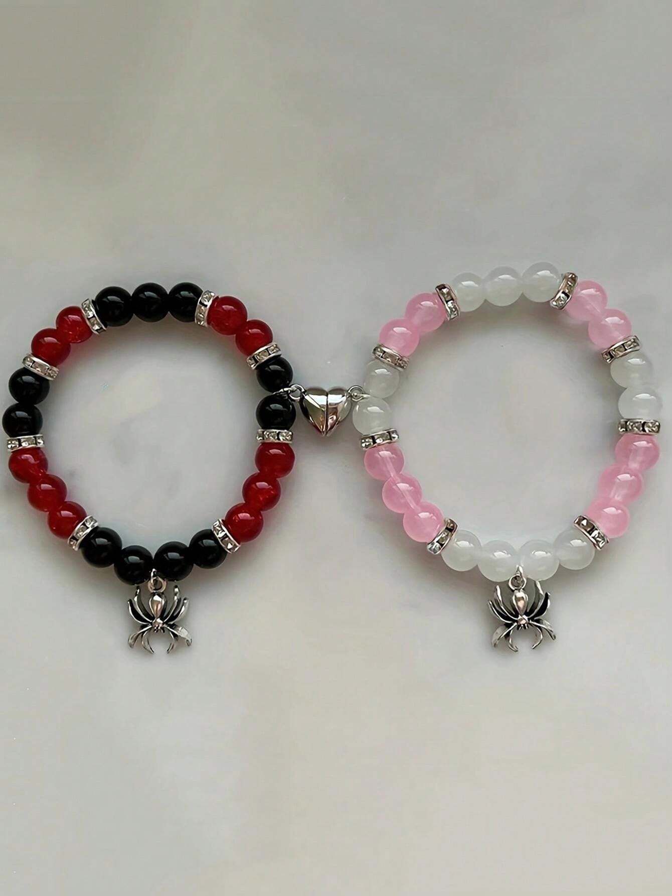 spiderman magnetic couples bracelet